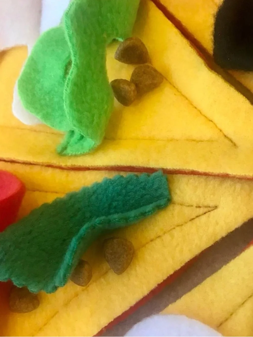 Felt Play Pizza Set - Colorful Toy Pizza Slices